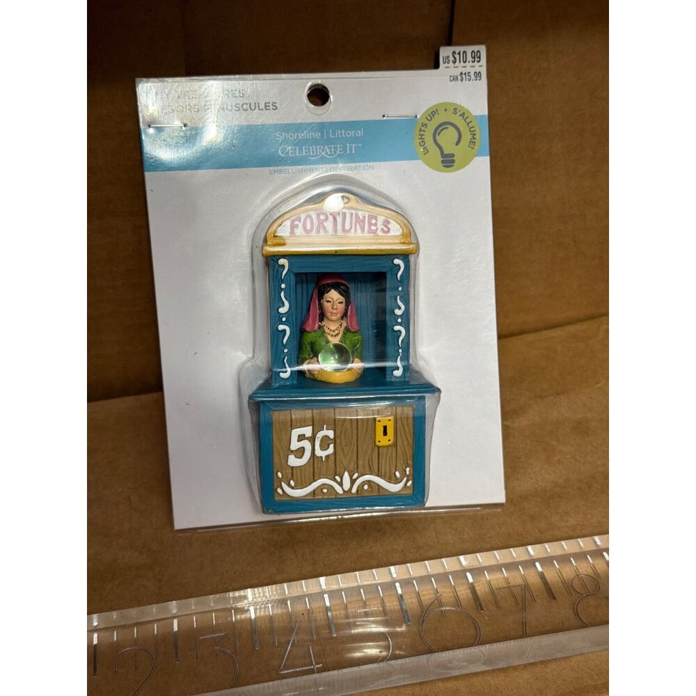 Tiny Treasures Fortune Teller Miniature Figurine  Light-Up 5¢ Celebrate It‎